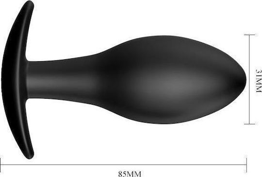 Pretty Love Silicone Butt Plug Anchor Анална тапа Black 8.5см