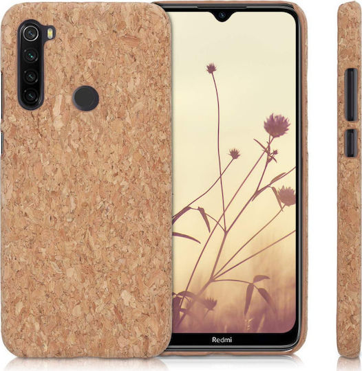 KWmobile Cork Back Cover Wooden Brown (Redmi Note 8T)