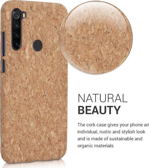 KWmobile Cork Back Cover Wooden Brown (Redmi Note 8T)
