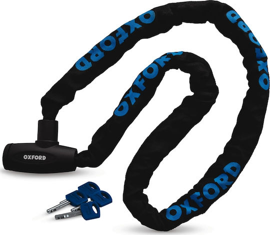 Oxford GP Chain 8 120cm Motorcycle Anti-Theft Chain with Lock in Black