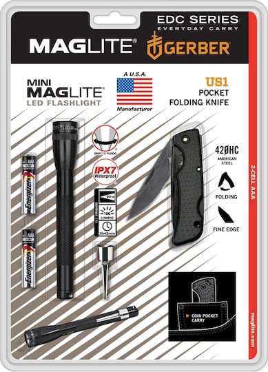 Maglite Φακός LED IPX7 με Μέγιστη Φωτεινότητα 100lm SP32TRK