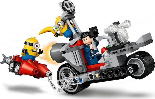 LEGO Minions Unstoppable Bike Chase Pentru 6+ Ani 136 Bucăți