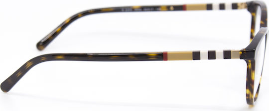 Burberry Plastic Eyeglass Frame Brown Tortoise