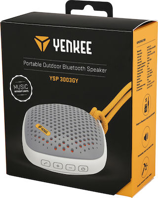 Yenkee YSP 3003 Bluetooth високоговорител 3W с живот на батерията до 8 часа Сив
