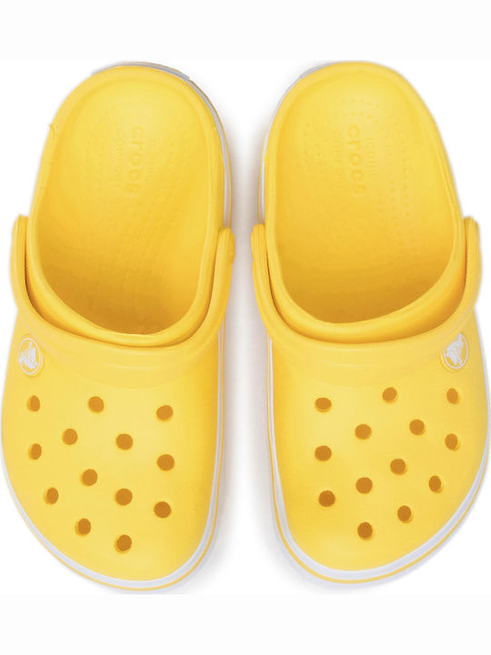 Kids Anatomic Beach Clogs Crocband Yellow