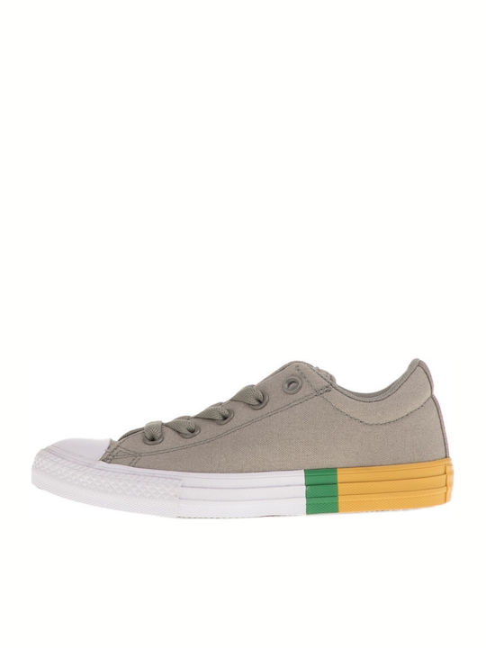 Converse Παιδικά Sneakers Chuck Taylor Street Color Slip Kid για Αγόρι Πράσινα