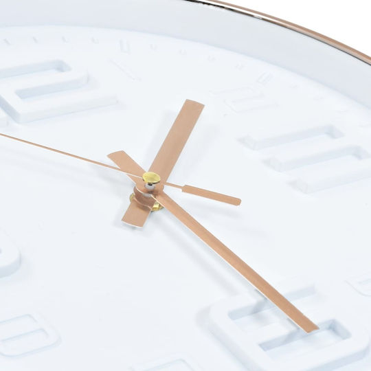 vidaXL Wanduhr Kunststoff Kupfer Ø30cm