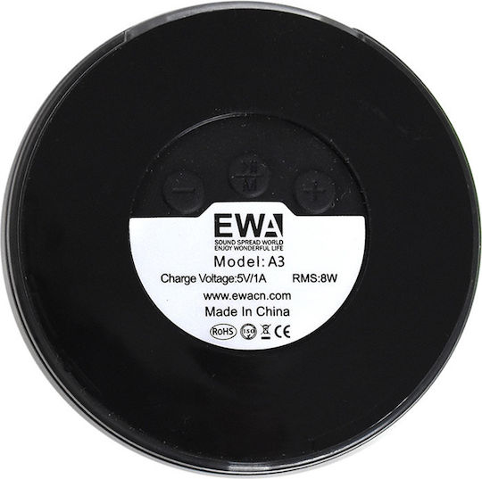 Ewa A3 Ηχείο Bluetooth 3W με Διάρκεια Μπαταρίας έως 6 ώρες Γκρι
