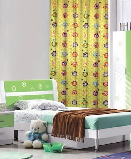 Disney Kids Tab Top Curtain Playtime 140x290cm