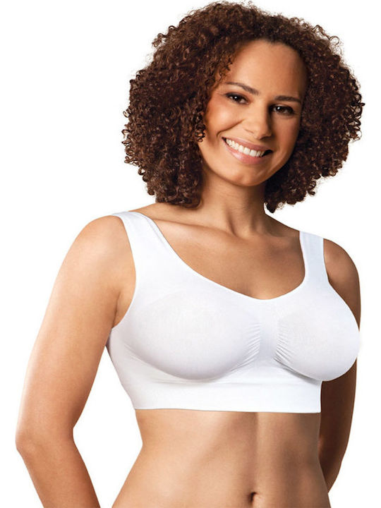 Carriwell Seamless Maternity & Nursing Sports Bra White