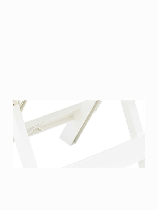Sitting Room Outdoor Foldable Plastic Table White 45x43x50cm