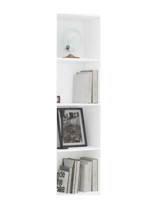 Bookcase White 40x24x142cm