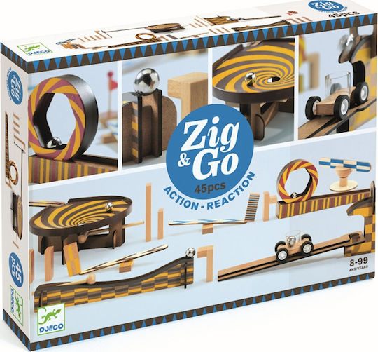 Djeco Wooden Construction Toy Zig & Go Kid 7++ years