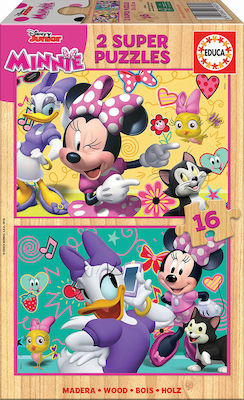 Lemnos Puzzle pentru Copii Minnie Happy Helpers pentru 3++ Ani 16buc Educa