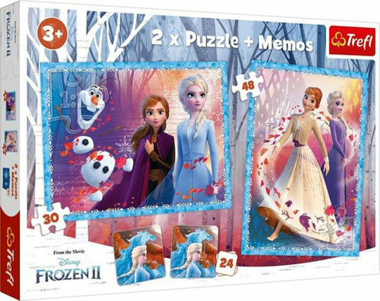 Puzzle pentru Copii Frozen II 3 in 1 102buc Trefl