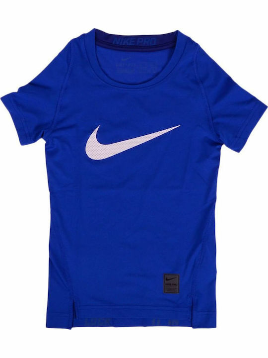 Compression Kinder Thermohemd Blau