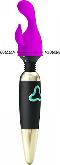 Pretty Love Head Massager Darcy Κεφαλή για Δονητή 11.5cm Purple