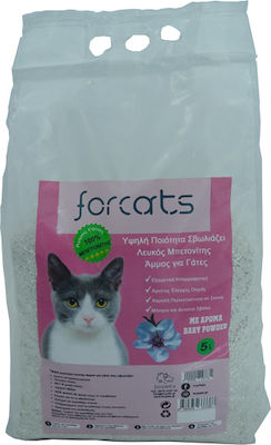 Forcats Μπετονίτης Katzenstreu mit Duftstoff Babypuder 4.2kg 5Es 27731