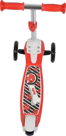 Byox Kids Scooter Epic 2 in 1 3-Wheel with Seat for 3+ Years Red
