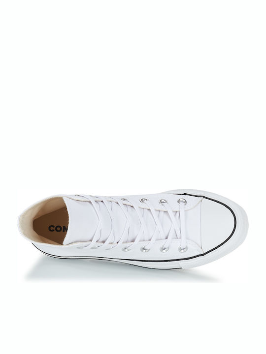 Chuck Taylor All Star Lift High Top Flatforms Boots White / Black