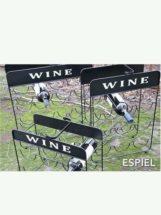 Espiel Freistehende Metallische Weinregal Schwarz FEI209 Espiel Freistehende Metallische Weinregal Schwarz FEI209