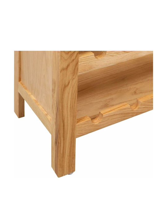 vidaXL Freistehend Weinkeller Hölzernes für 18 Flaschen Braun 72x32x90εκ.
