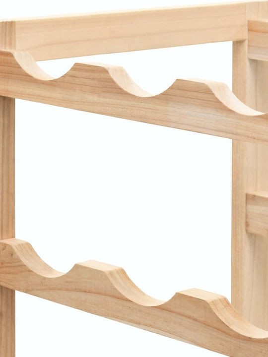 vidaXL С крака Κάβα Ποτών Дърво για 30 Μπουκάλια Кафяв 57.5x28x102εκ.