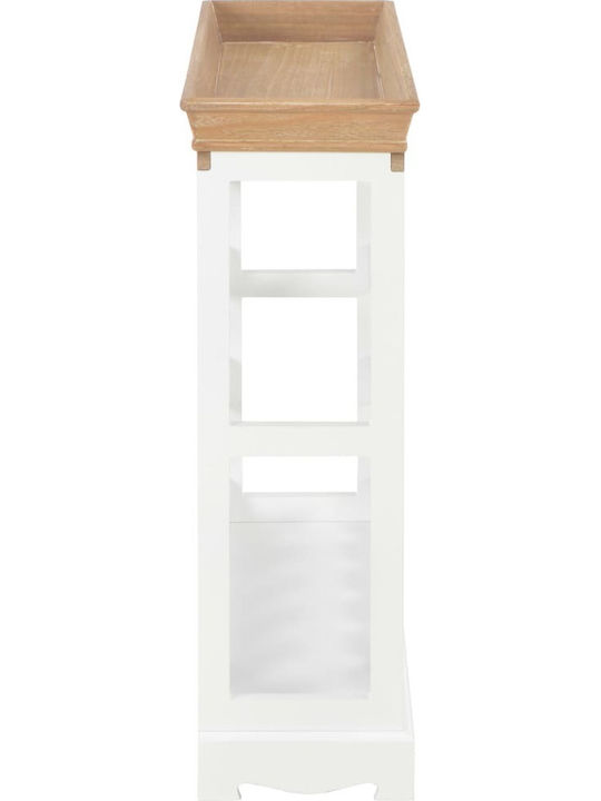 vidaXL Freistehend Weinkeller Hölzernes für 24 Flaschen Weiß 70x22.5x70.5εκ.