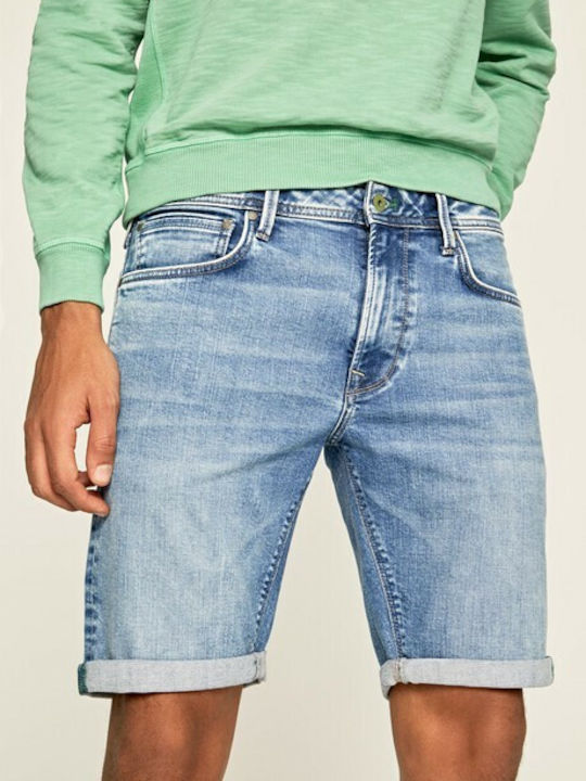 Pepe Jeans Stanley Herrenshorts Jeans Blau