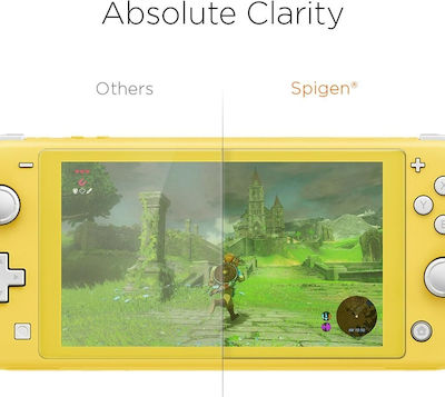 Spigen Premium Tempered Glass Displayschutzfolie für Switch Lite in Transparent Farbe