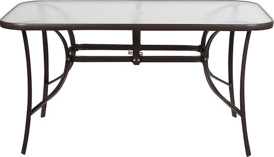 Table TAB-14080BR Free Standing 140x80x72cm Brown Table TAB-14080BR Free Standing 140x80x72cm Brown