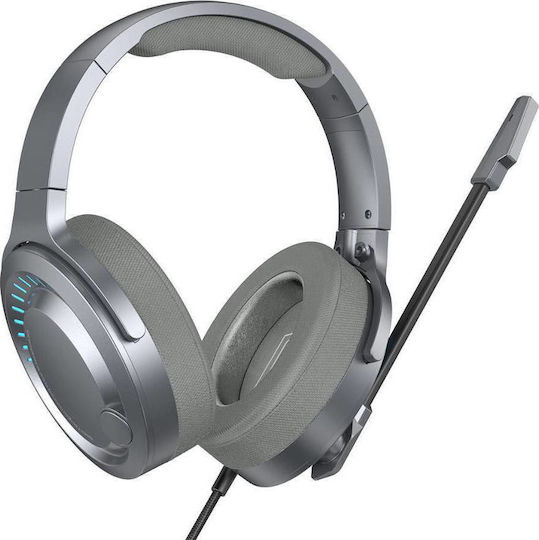 Baseus D05 Over Ear Gaming Headset with Connection USB Gray