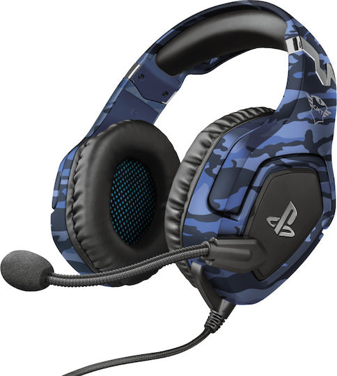 Trust GXT 488 Forze Über Ohr Gaming-Headset mit Verbindung 3,5mm Blau