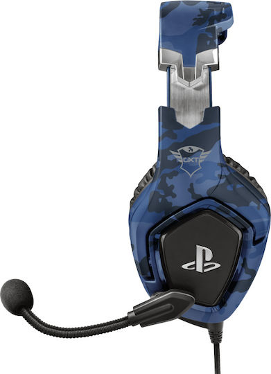 Trust GXT 488 Forze Über Ohr Gaming-Headset mit Verbindung 3,5mm Blau