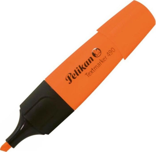 Pelikan Textmarker 490 Μαρκαδόρος Υπογράμμισης Πορτοκαλί 5mm