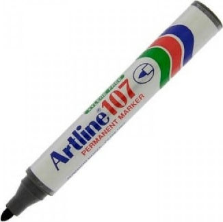Artline 107 Μαρκαδόρος Αλκοόλης Μαύρος 1.5mm