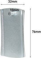 3M Command Sticky Wire-Back 17048 Γαντζάκι Κάδρου με Αυτοκόλλητο Πλαστικό Ασημί