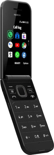 Nokia 2720 Flip Dual SIM Mobile with Buttons Ocean Black