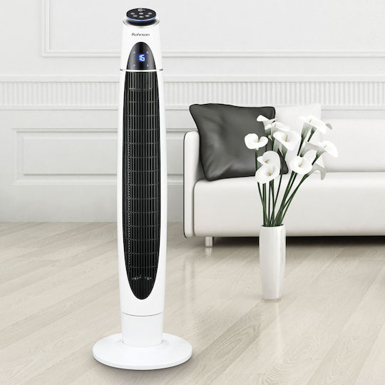 Rohnson Tower Fan 60W With Remote Control White