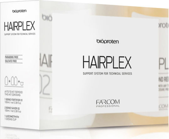 Farcom Seri Bioproten Hairplex Σετ Θεραπείας Μαλλιών για Βαμμένα Μαλλιά με Σαμπουάν 3τμχ