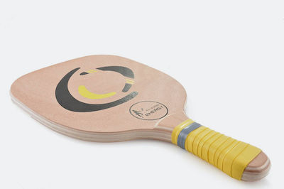 "το αγόρι" Energy Beach Racket Beige 420gr with Straight Handle Yellow