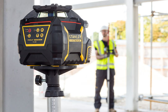 Stanley RL600 Περιστροφικό Αλφάδι Laser Κόκκινης Δέσμης 6V με Εύρος Εργασίας 30m