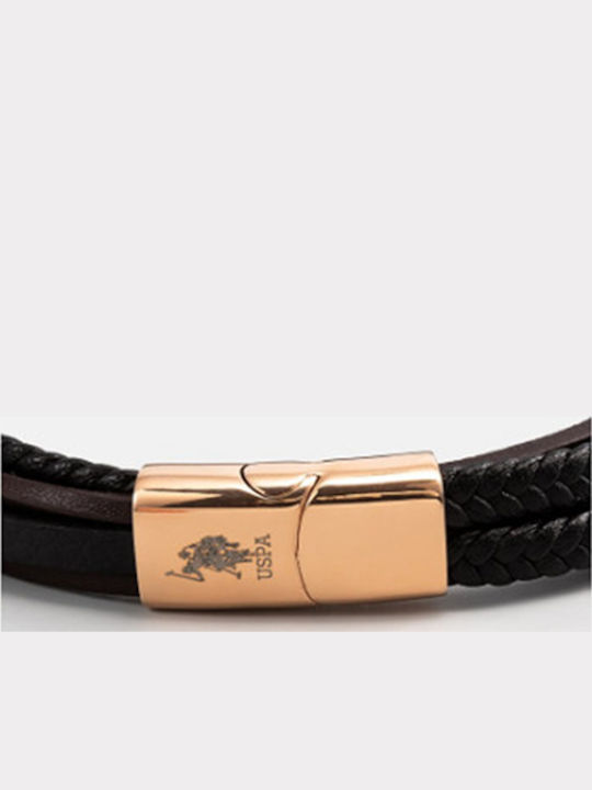 U.S. Polo Assn. Nadir Men's Leather Bracelet