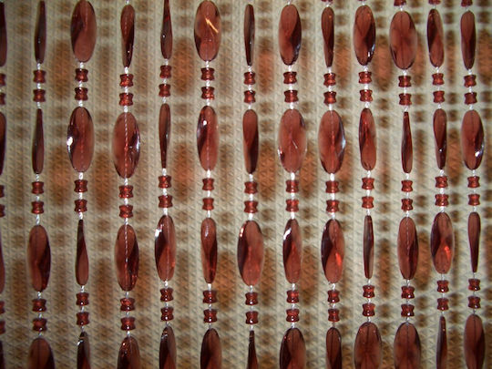 Sidirela Plastic Door Curtain Cognac 100x220cm 687256-20281