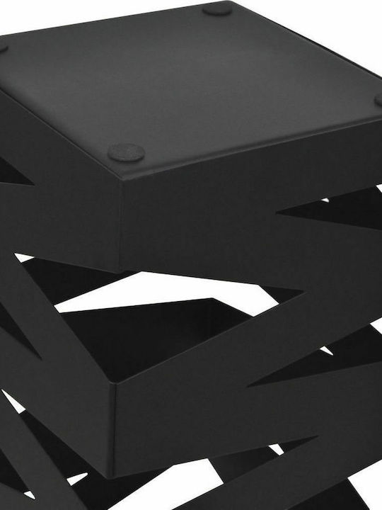 vidaXL Black 15.5x15.5x48.5cm