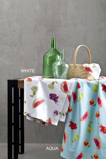 Nima Runner Cotton Set 2pcs Pic Nic Aqua 48x150cm