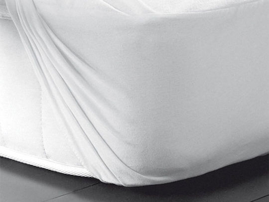 Kentia Protective Cover Semi-double Waterproof with Skirt Cotton Cover White 130x200+30cm