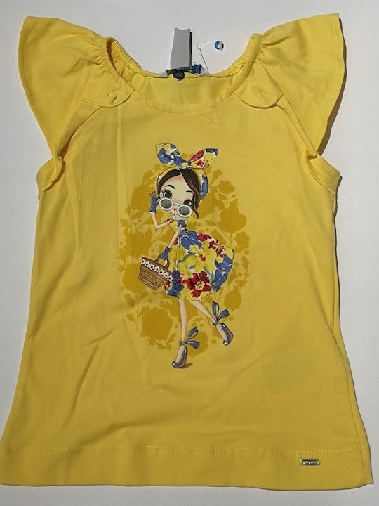 Mayoral Kids Blouse Short Sleeve Yellow