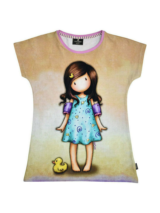 Santoro Little Duck Παιδικό T-shirt Μπεζ