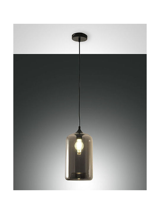 Fabas Luce Silo Pendant Light Single-Light for Socket E27 Black